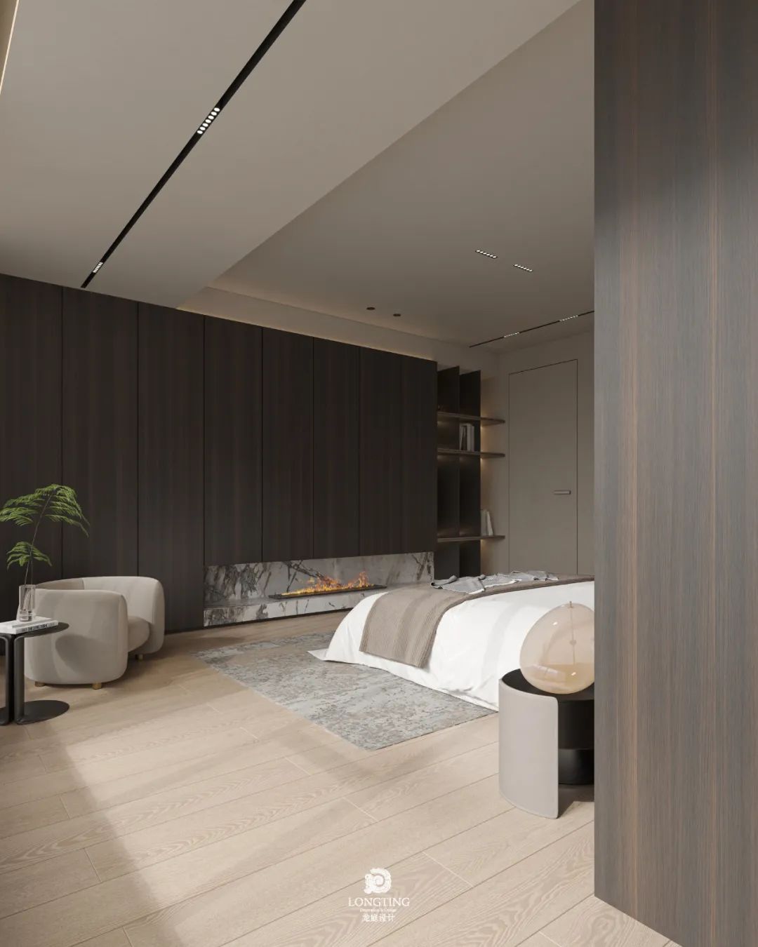 汀泽湾自然优雅家居空间设计丨龙庭设计-45