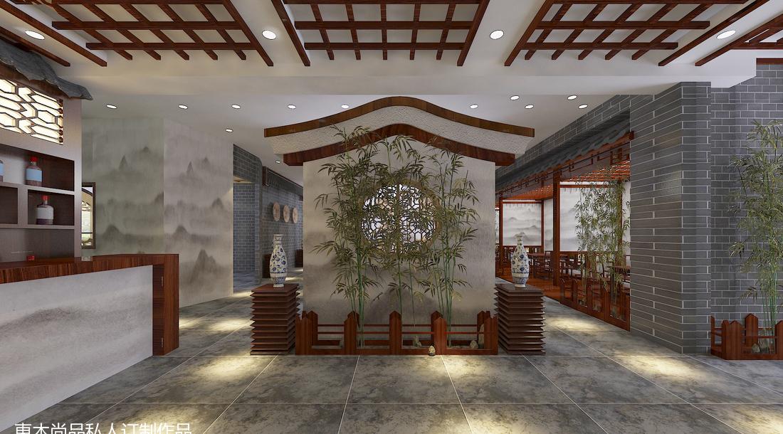 
水墨画餐饮饭店 -12