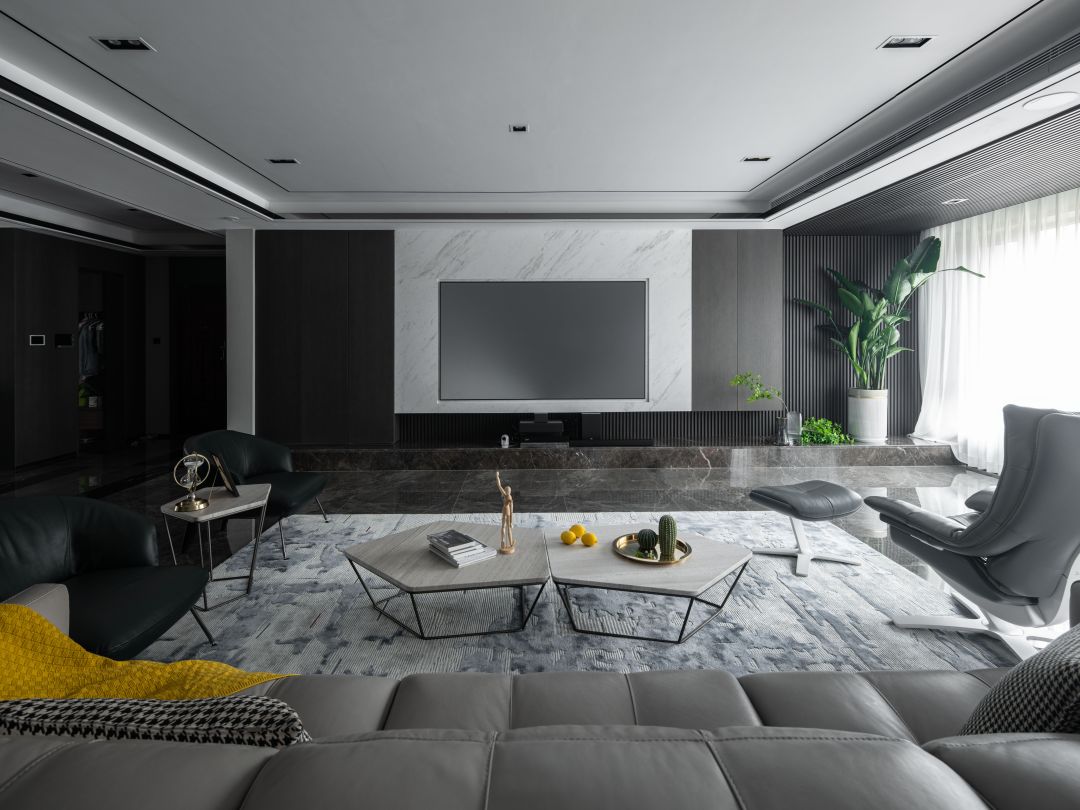 西安莱安逸珲 300 平现代简约之家丨中国西安丨M&J 美之杰-3