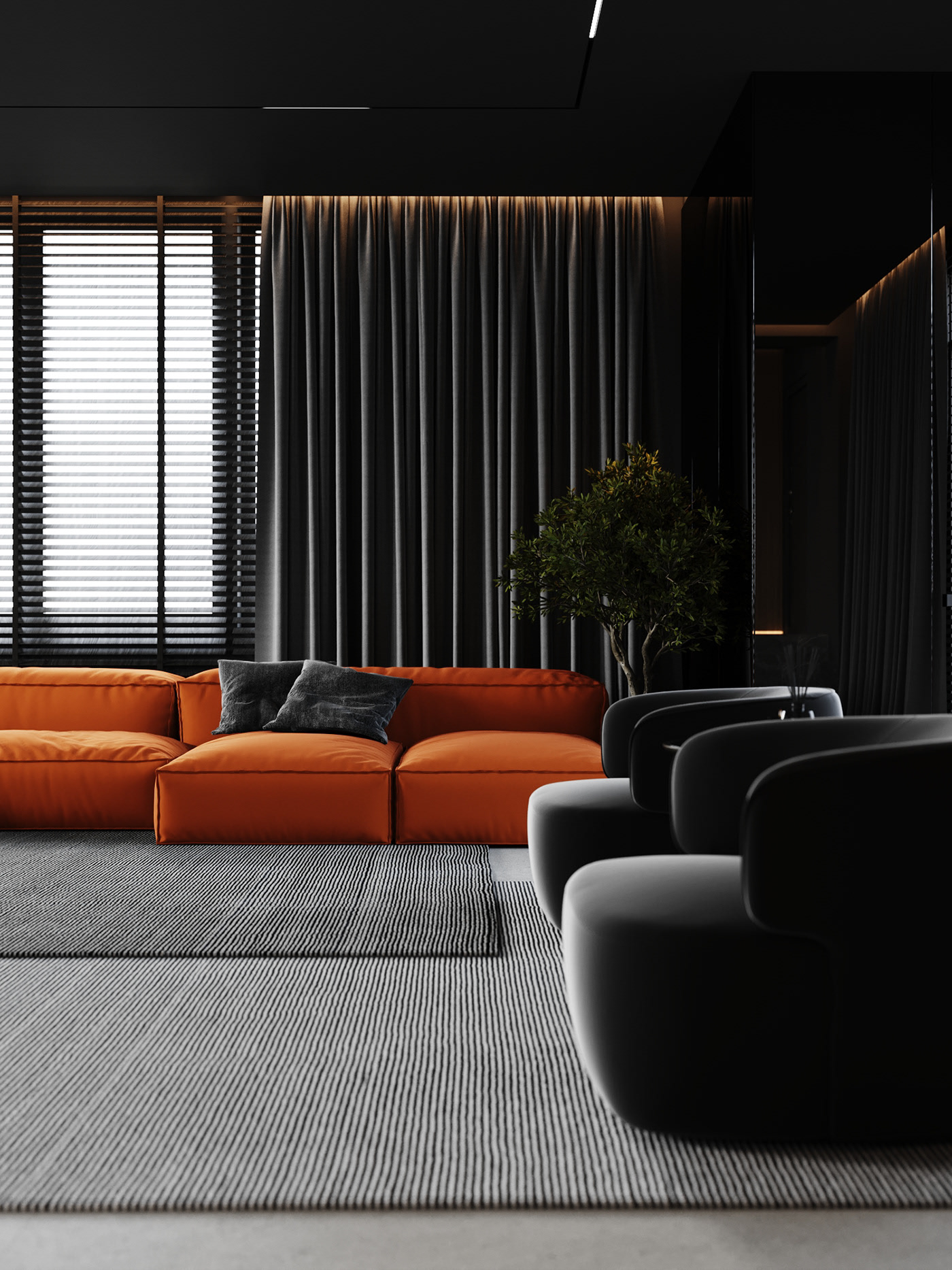 黑色+橘色 见证激情的力量,打造经典时尚-3