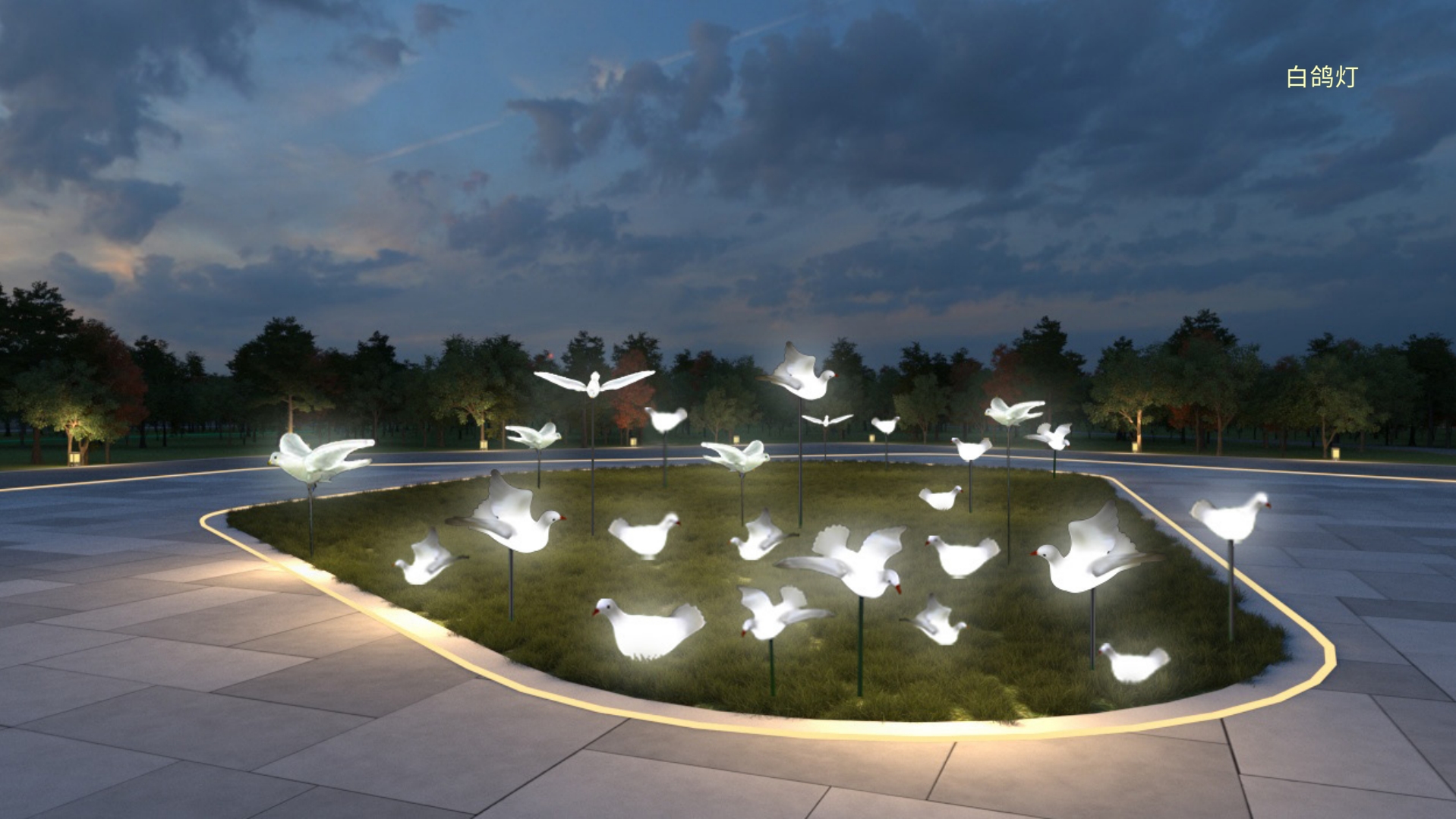 武乡马牧河河道亮化设计-18