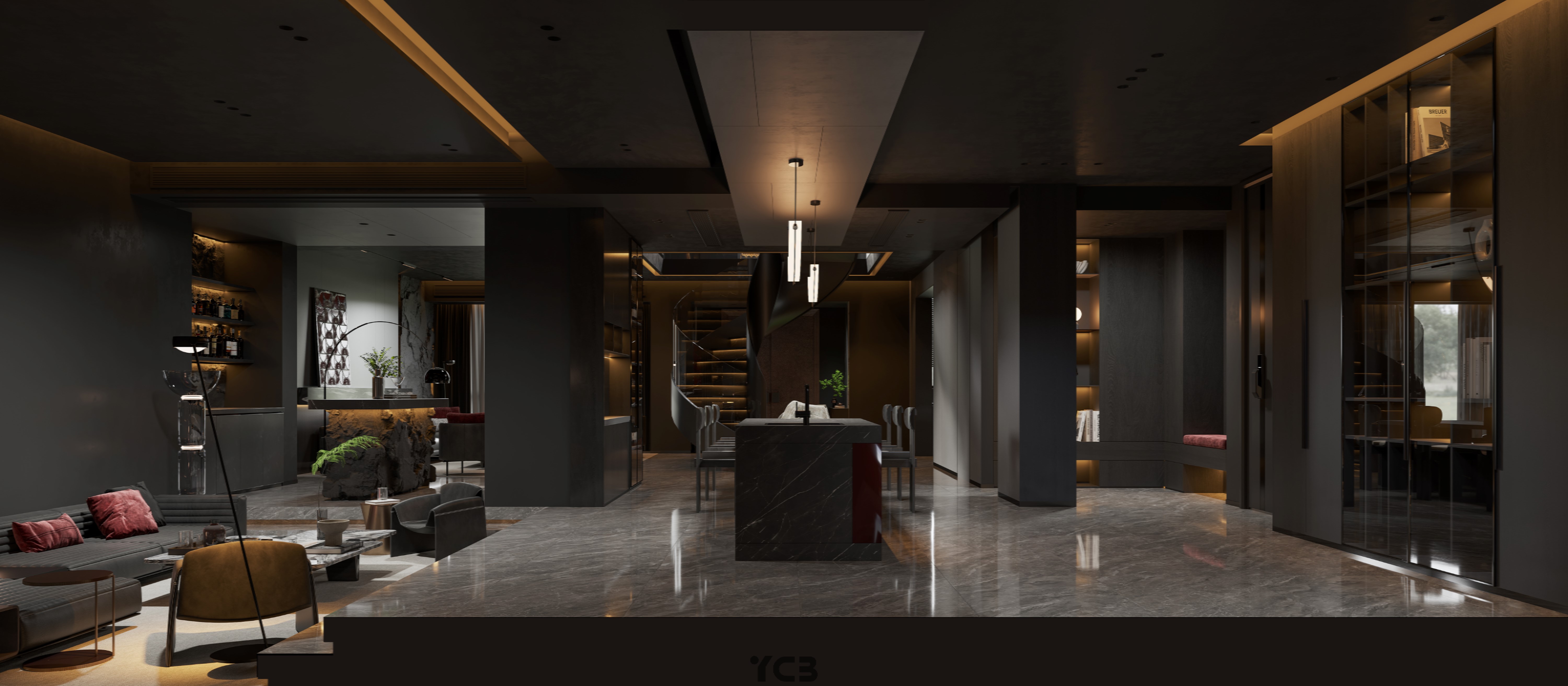 暗黑系斩男风室内设计丨原创帮（设计帮）-6