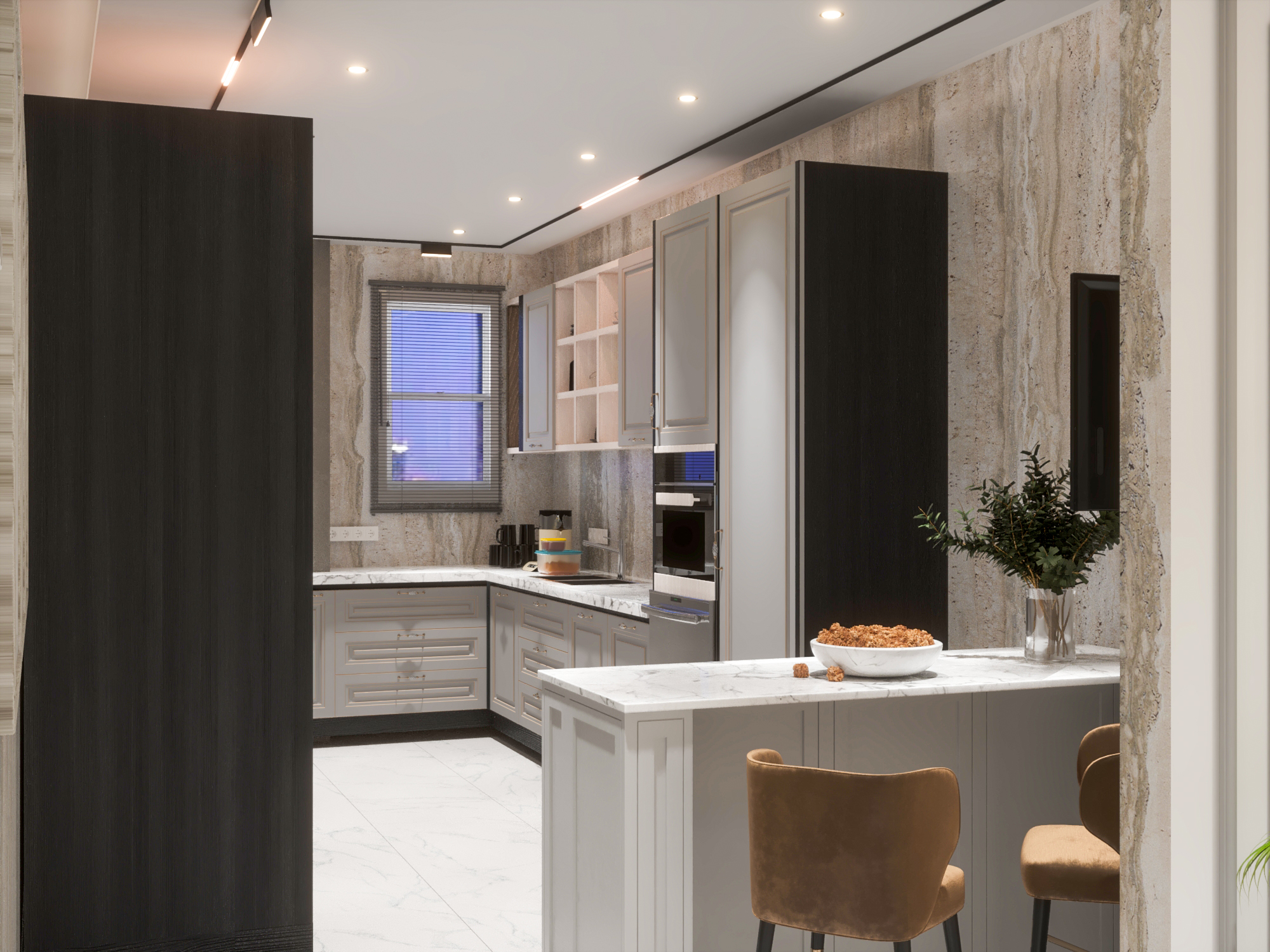 Neo Classic Kitchen Room Villa 180 Meter-0