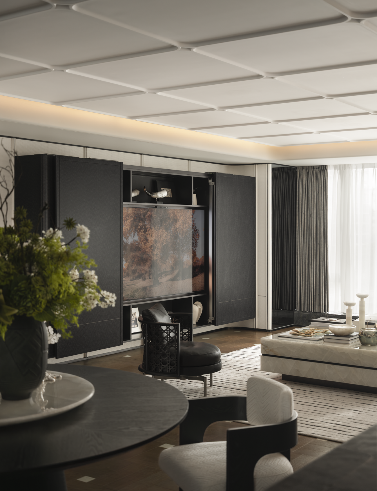 华润置地武汉瑞府266㎡样板间丨中国武汉丨硬装LYZD李益中设计,软装RSD赛瑞迪普-1