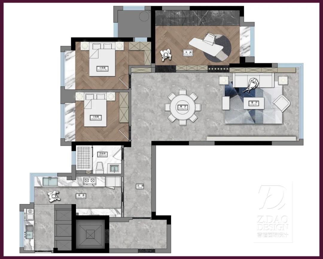 合肥海亮唐宁府 158㎡现代中式复式设计,闲居别庐之美-4
