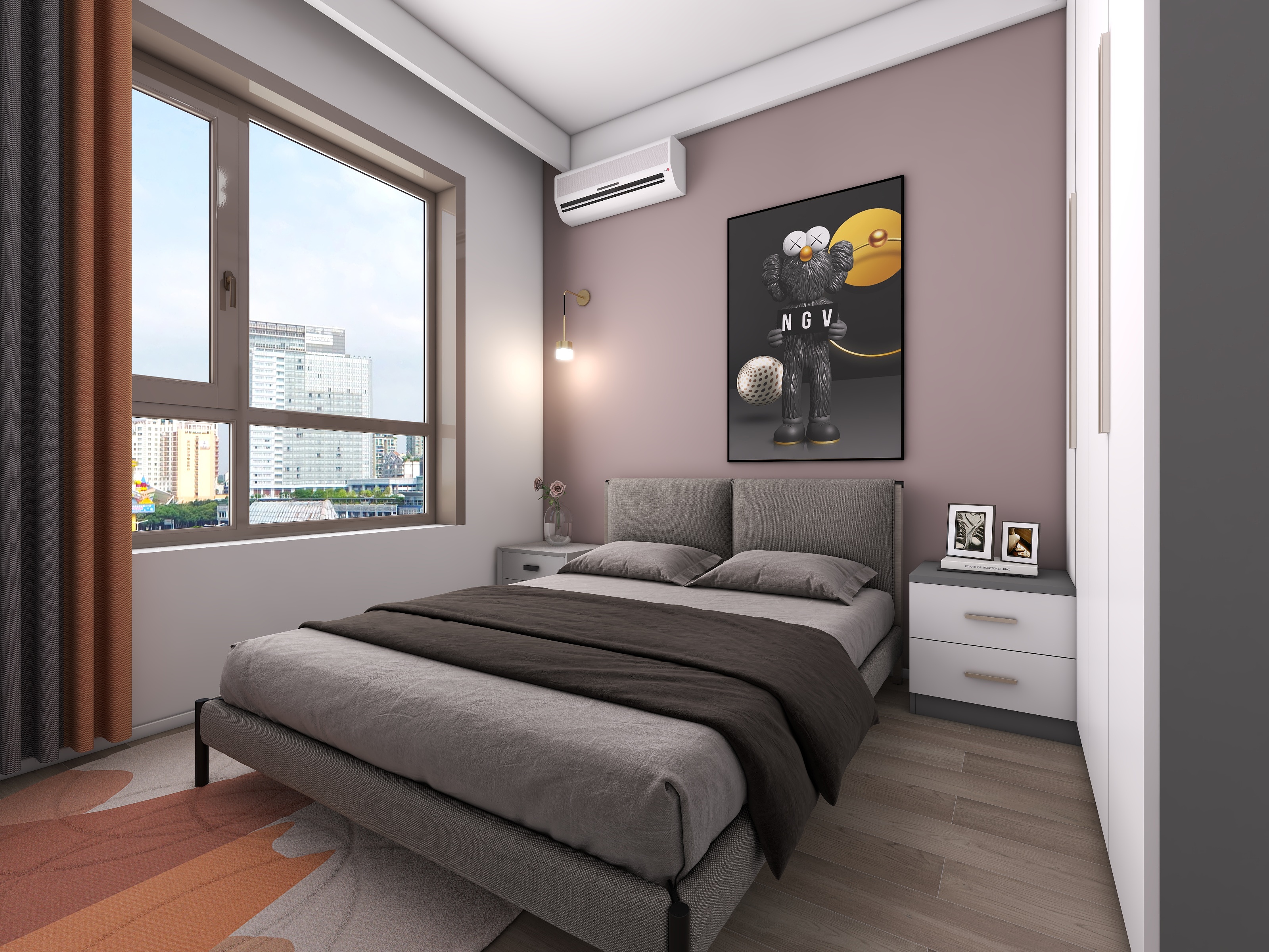 四川成都朗基香颂天府二期（113平方现代简约四居室）-44