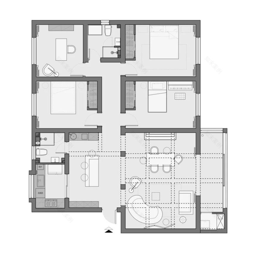 绿色密语 · 折衷自然风家居设计丨诗享家设计-18