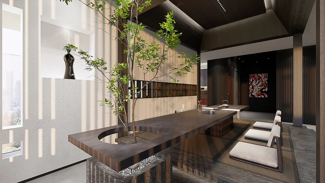 和樾府·岑寂与热烈丨中国广州丨广州简美设计-11