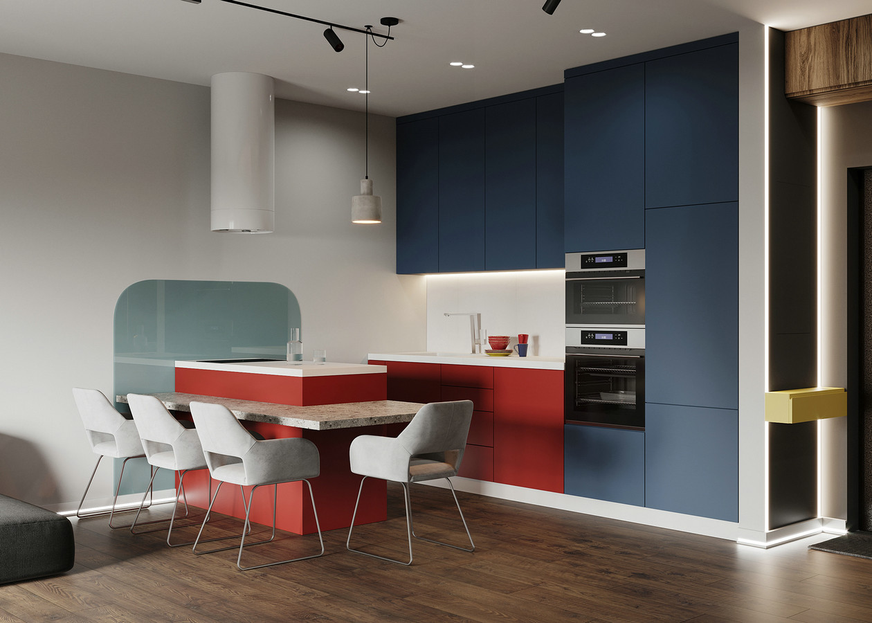 多彩色系公寓设计-5