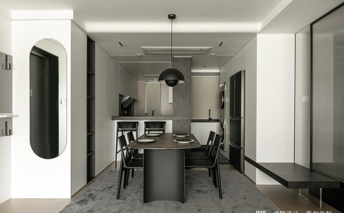 110㎡禁欲系现代风住宅-13