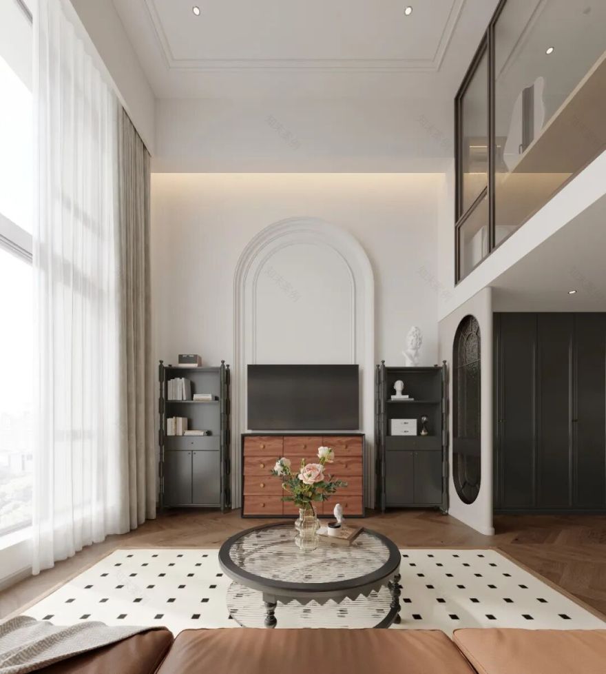 优雅与复古的共生:中古法式空间的美学解码-7