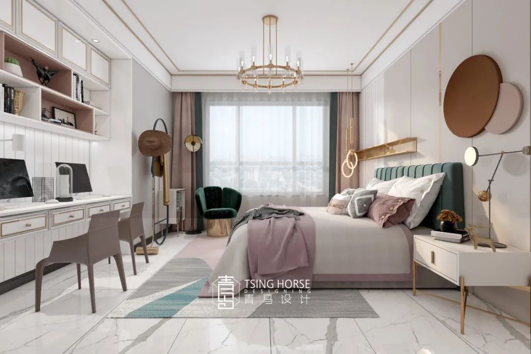 湾流新中式雅居，200㎡空间清雅艺术焕新生-88