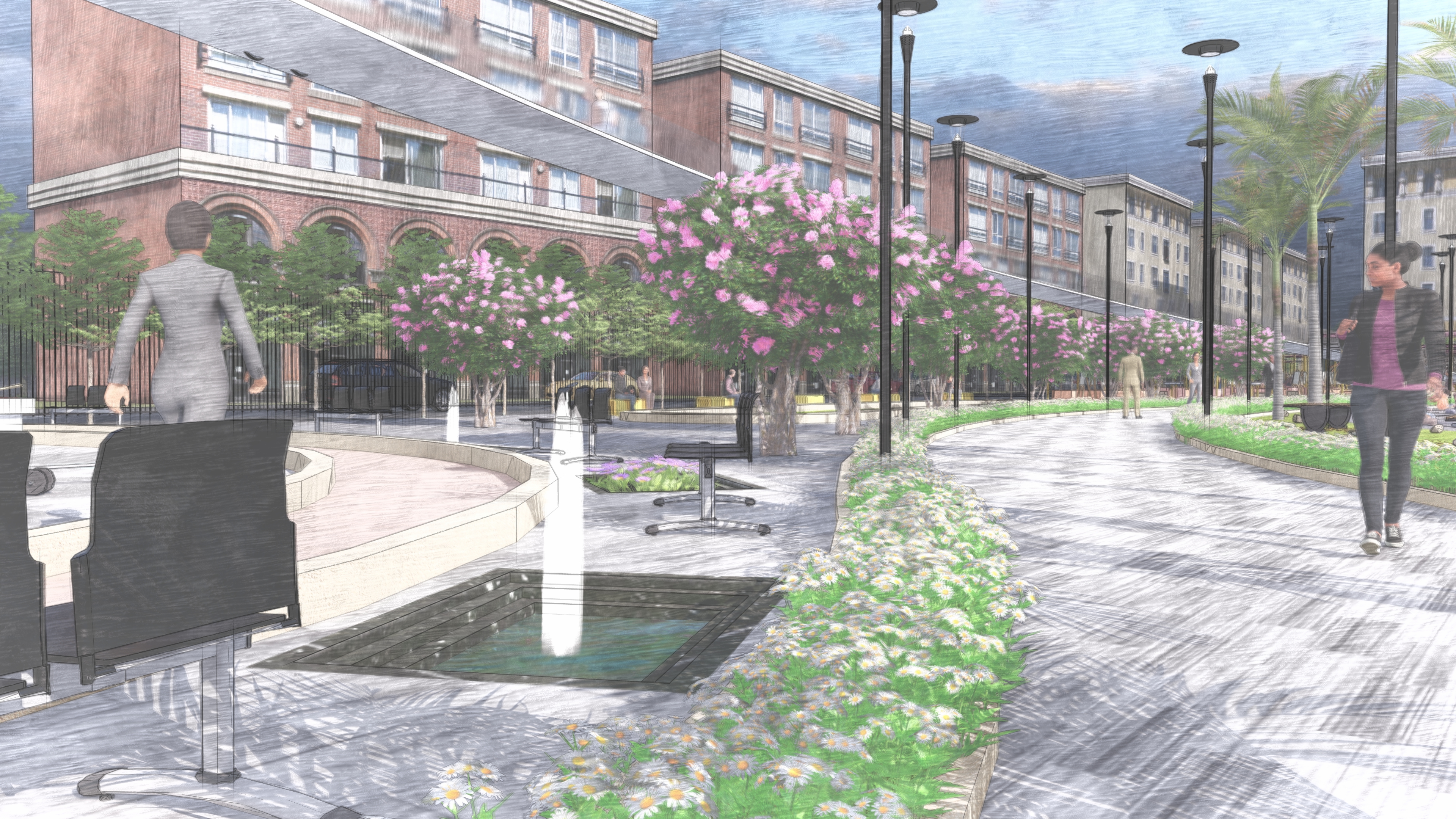 leqaa 广场，景观项目-40