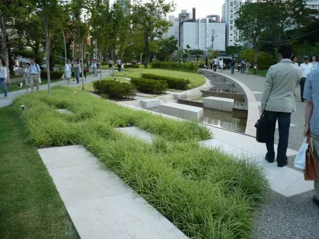 创意铺装设计，草坪与硬质材料的美妙融合-89