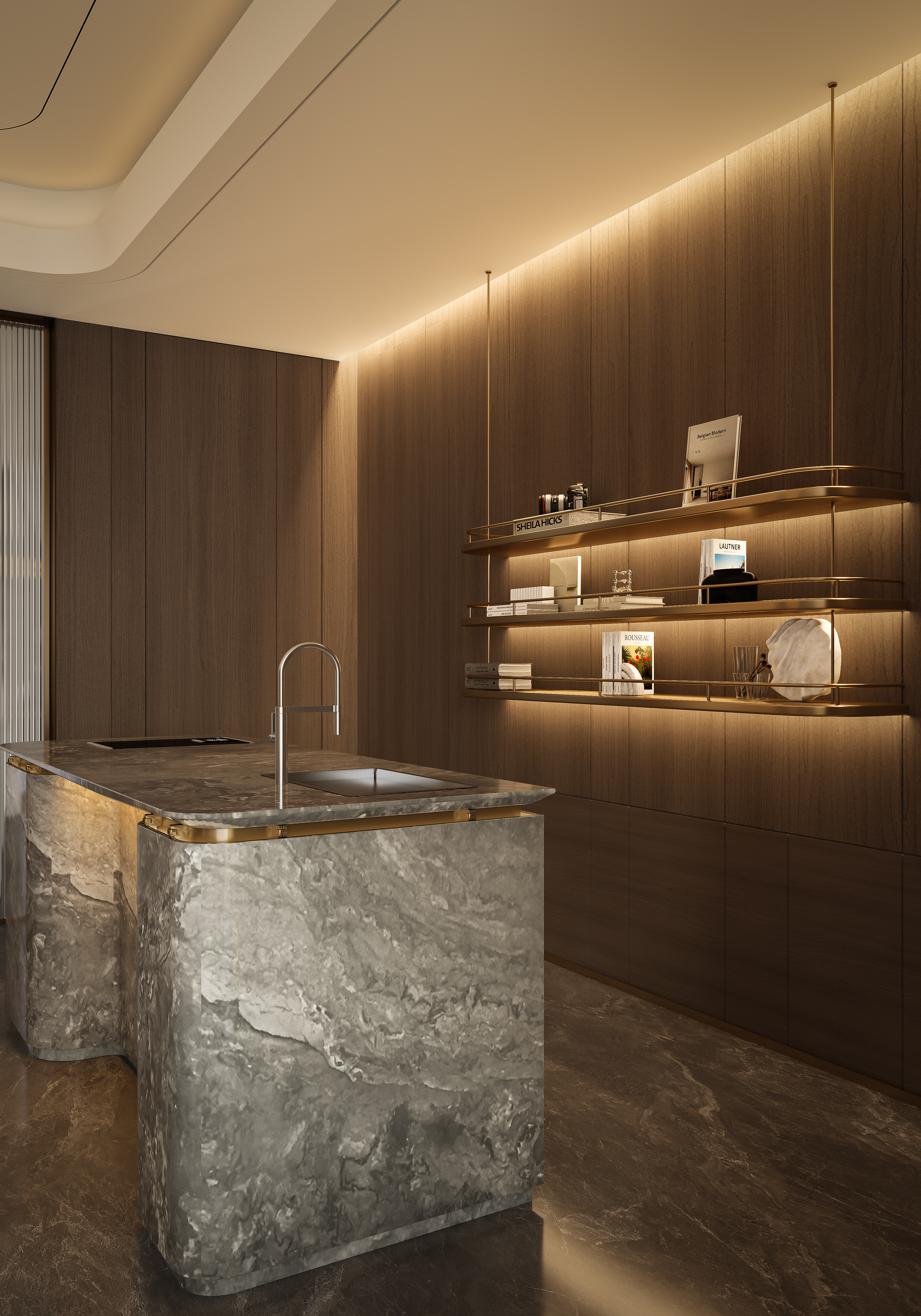 平层住宅的静谧氛围感 CR渲染案例分享-14