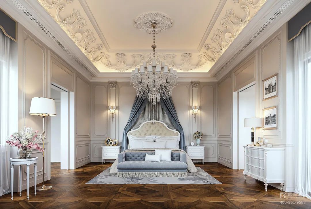 法式浪漫别墅设计丨中国上海丨上海尚层别墅装饰-34