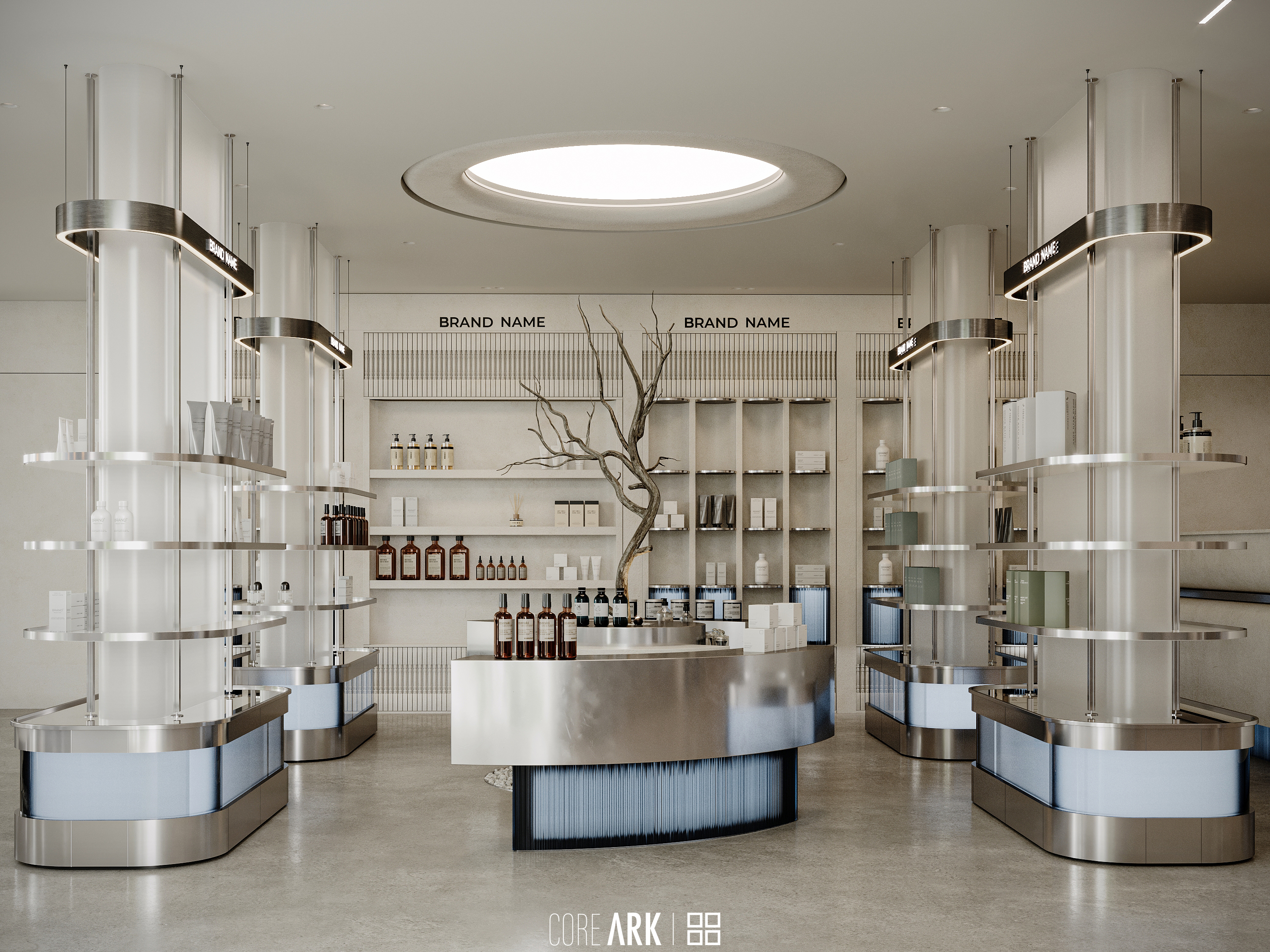 医院药房与咖啡馆设计及可视化-19