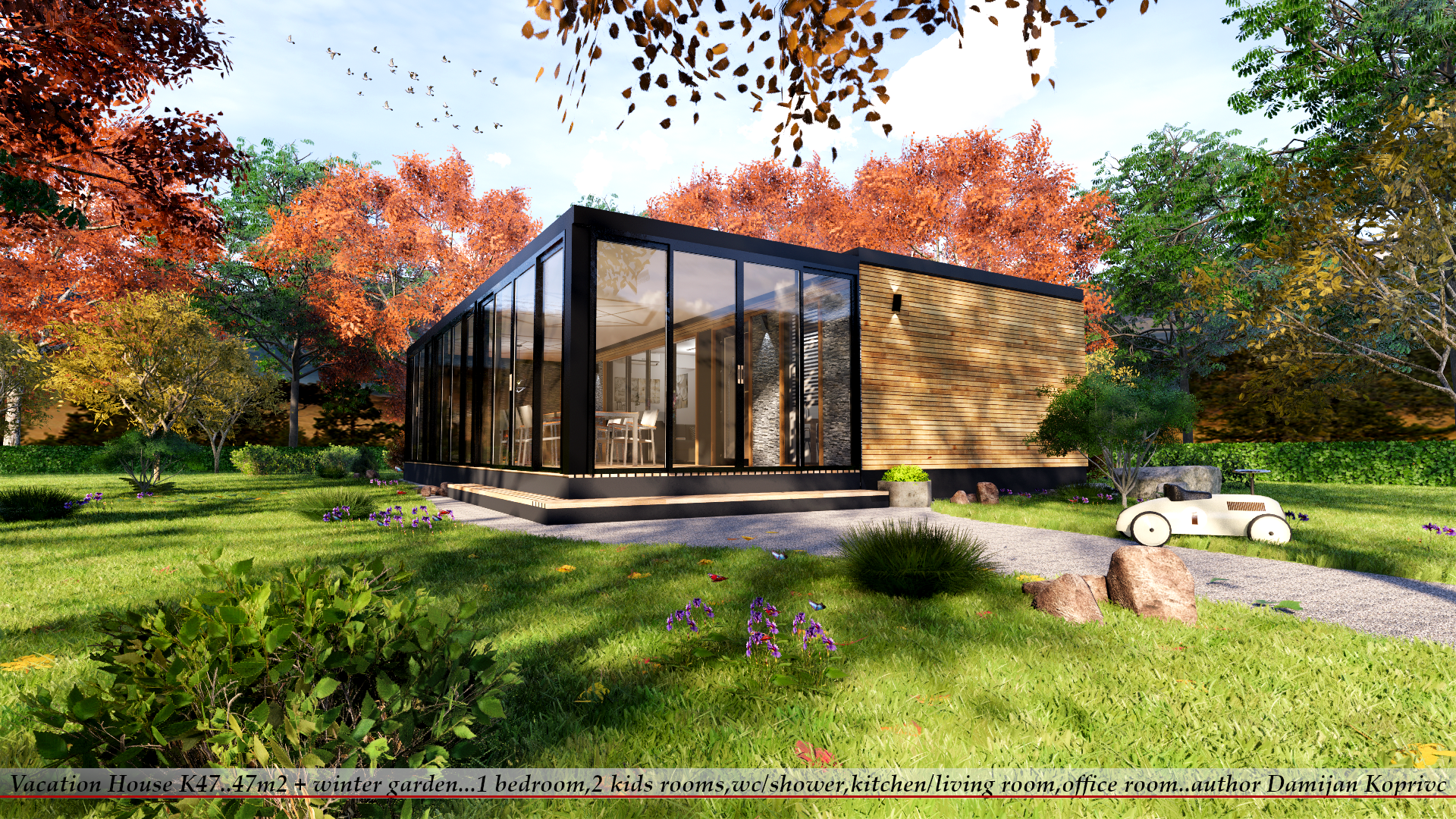 Mobilna/ Počitniška Hiška z Zimskim Vrtom K47-5