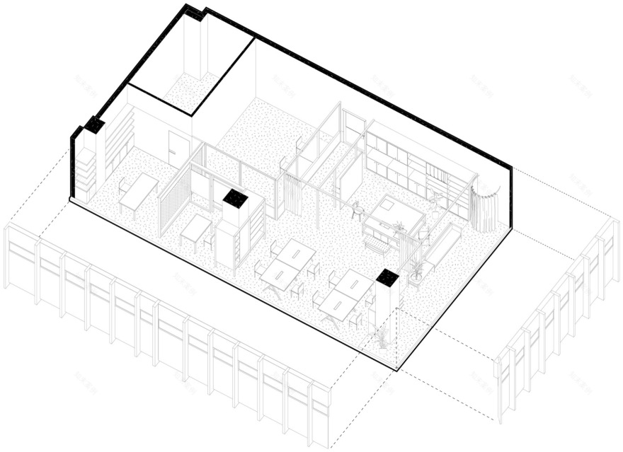 LINGYILI Office 办公空间设计丨中国上海丨木斗设计-8