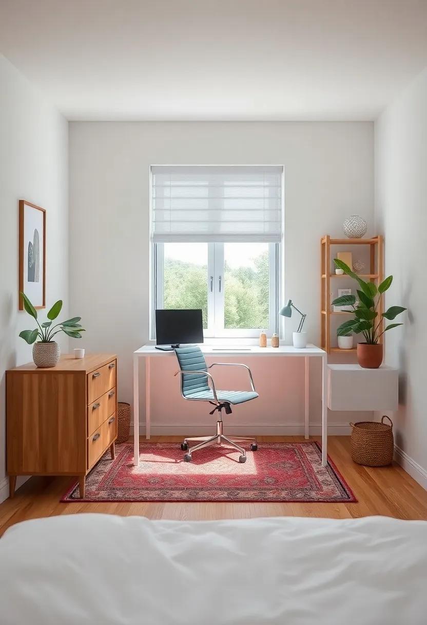 用时尚角落书桌改造小卧室-107