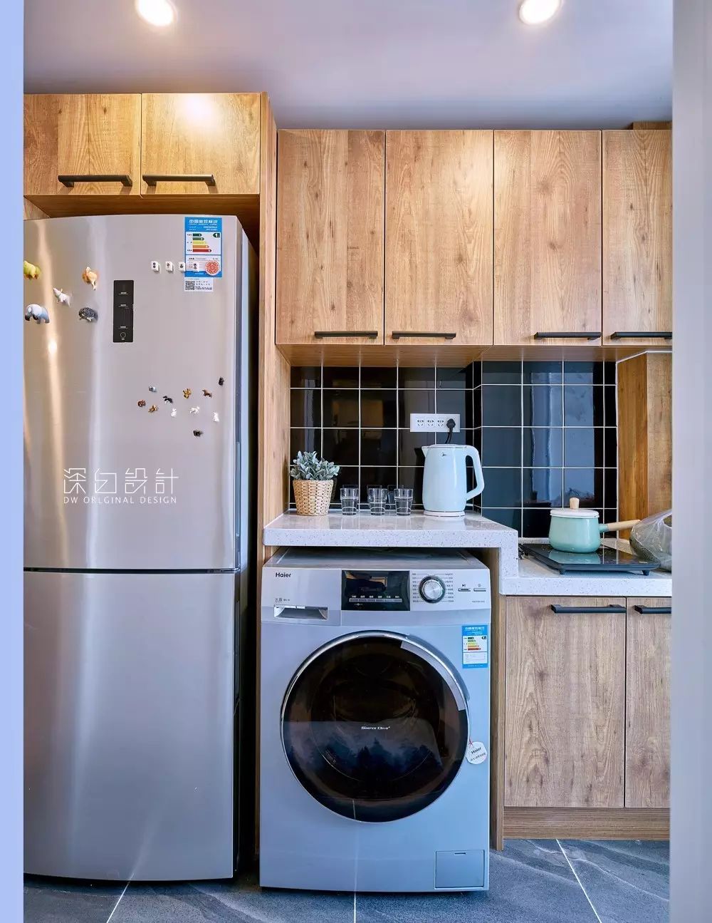 天津 80 平北欧混搭风公寓 | 深白设计的天空之城-34