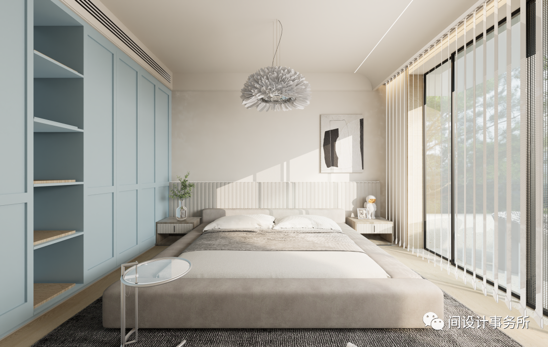 普达北苑 · 蓝色梦幻中的艺术居家丨间·设计事务所-46