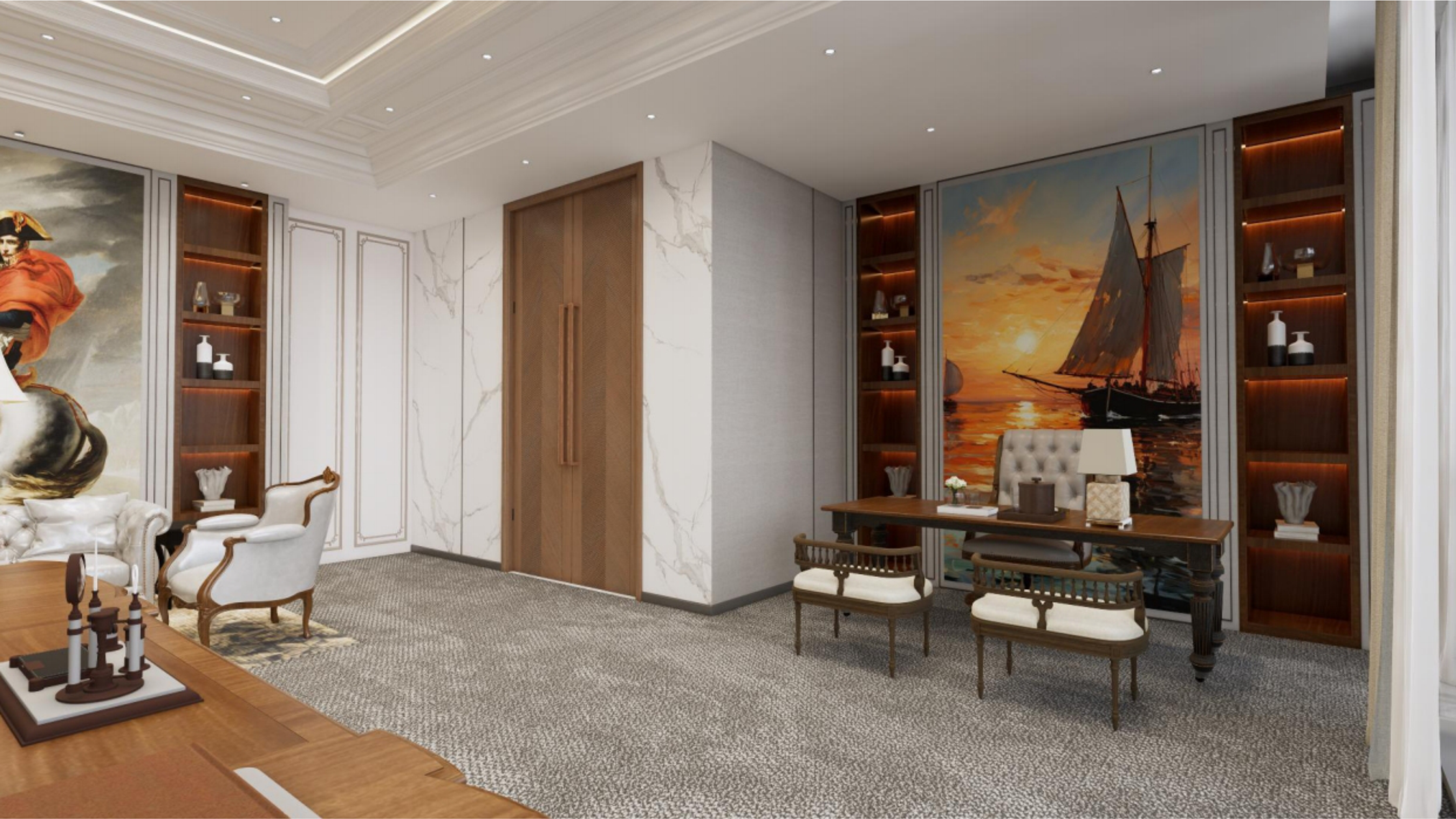 写字楼办公空间装修效果图-0