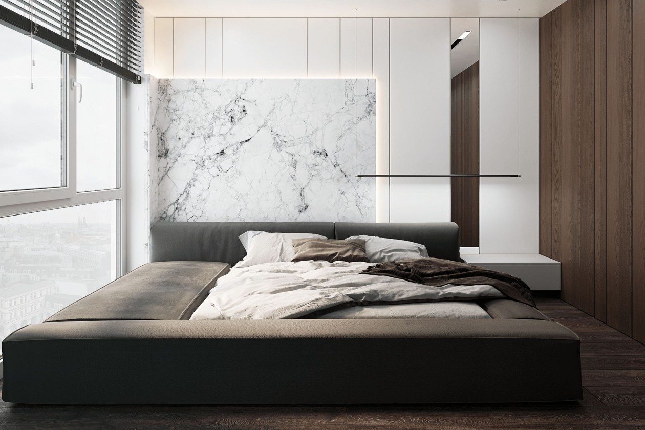 原木与大理石的碰撞 营造现代空间的品质感-5