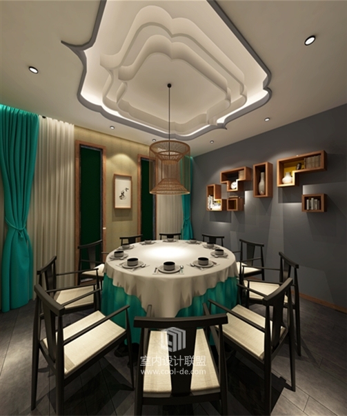 主题餐厅设计-西宁中秋百盛店主题餐厅设计-12
