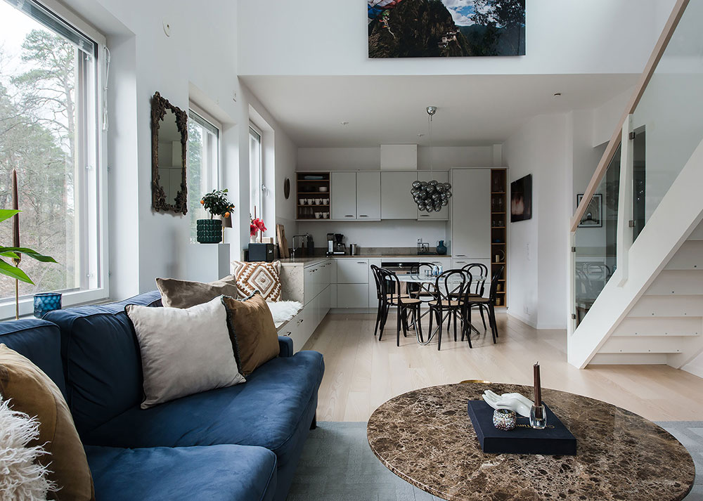 瑞典绿色乡村一居室公寓 | 露台与屋顶花园的时尚居所-1