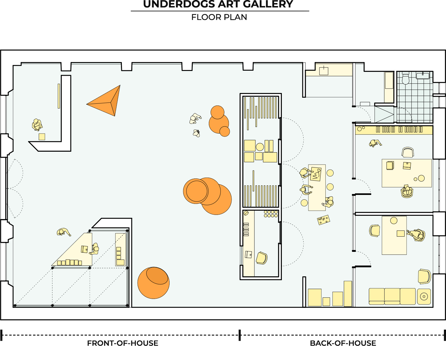 Underdogs Gallery 艺术画廊翻新丨葡萄牙里斯本丨FURO,Pedrita-11