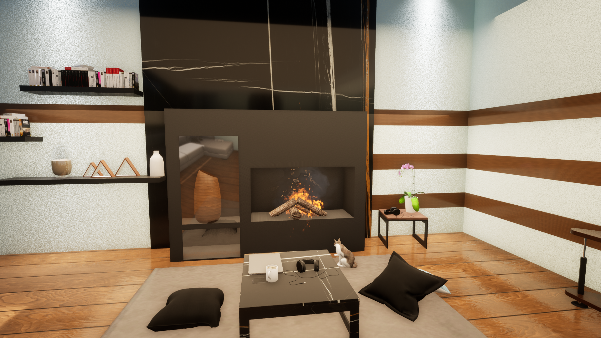 modern fireplace design-0