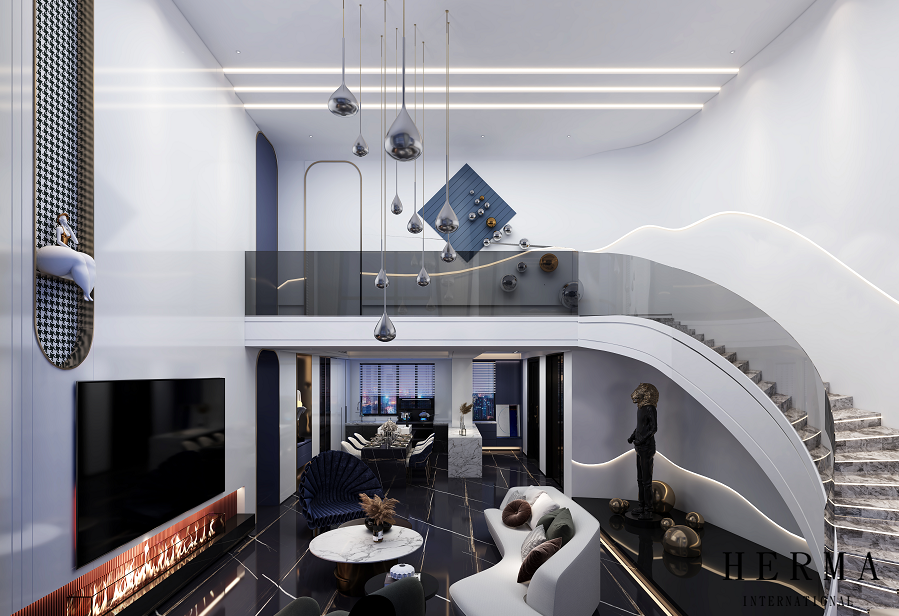 荆州书香四季城 | 200㎡高级感空间设计-16