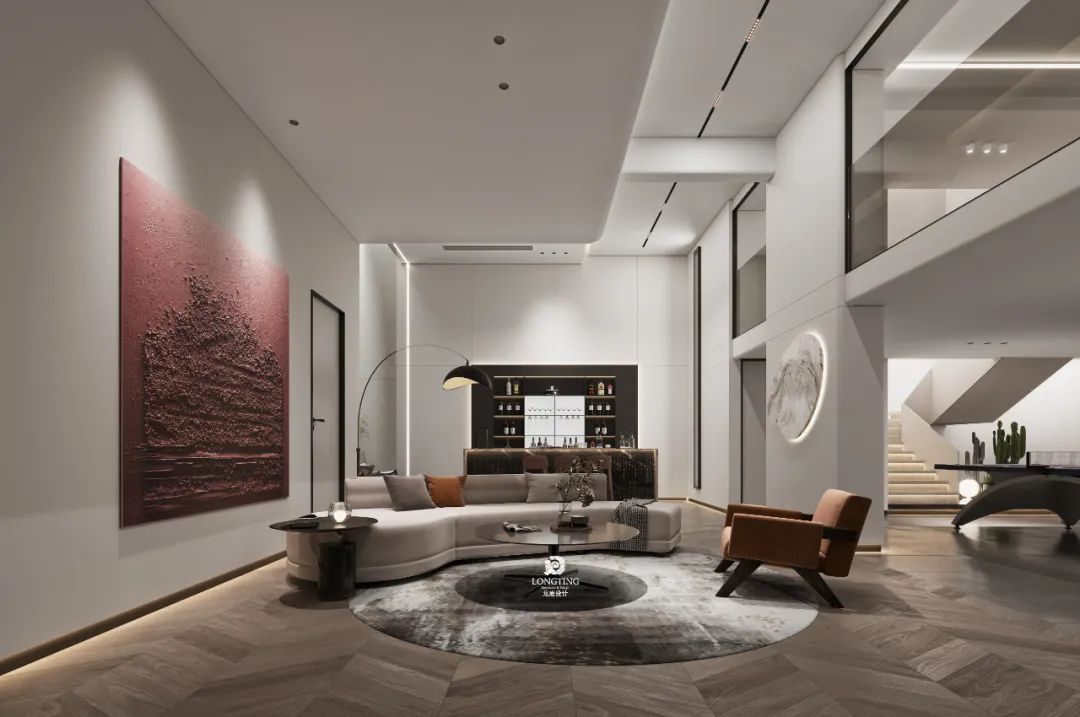 绿城御园现代轻奢别墅设计丨李海涛&詹金英-57