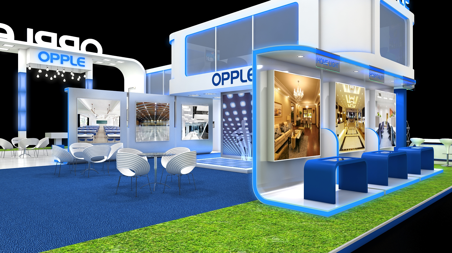 OPPLE exhibition stall design 280sqmtr. with mezzanine-14