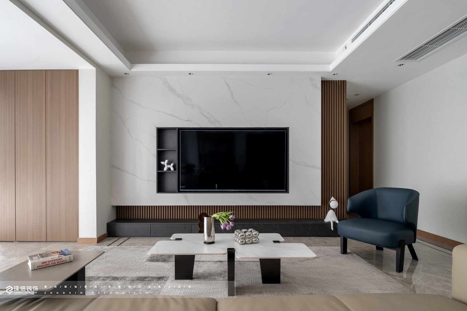 129 平精装房改造现代家丨琢信装饰-8