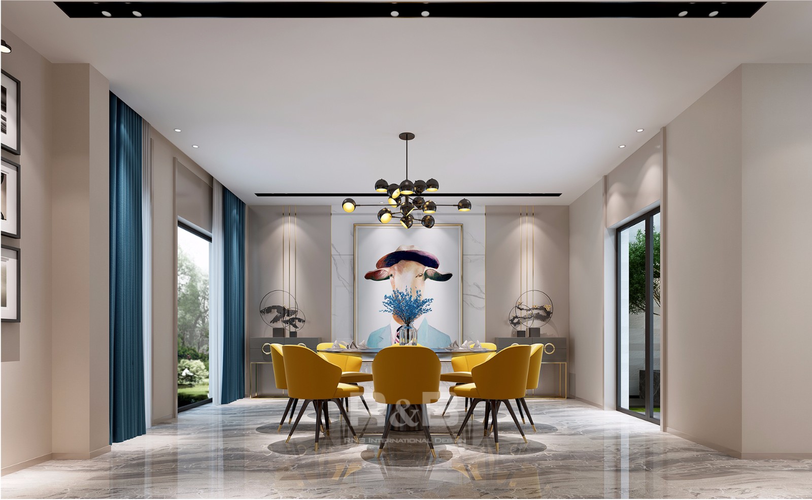 【洛龙湾别墅】现代轻奢浪漫家-7