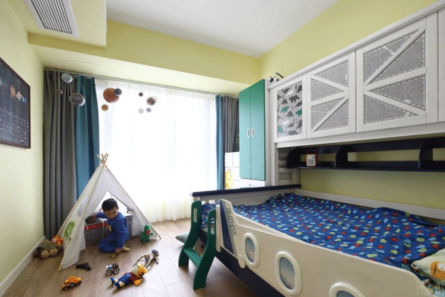 成都高新区 109㎡轻复古之家 | 生活因黄而跳跃,空间因设计而美好-65