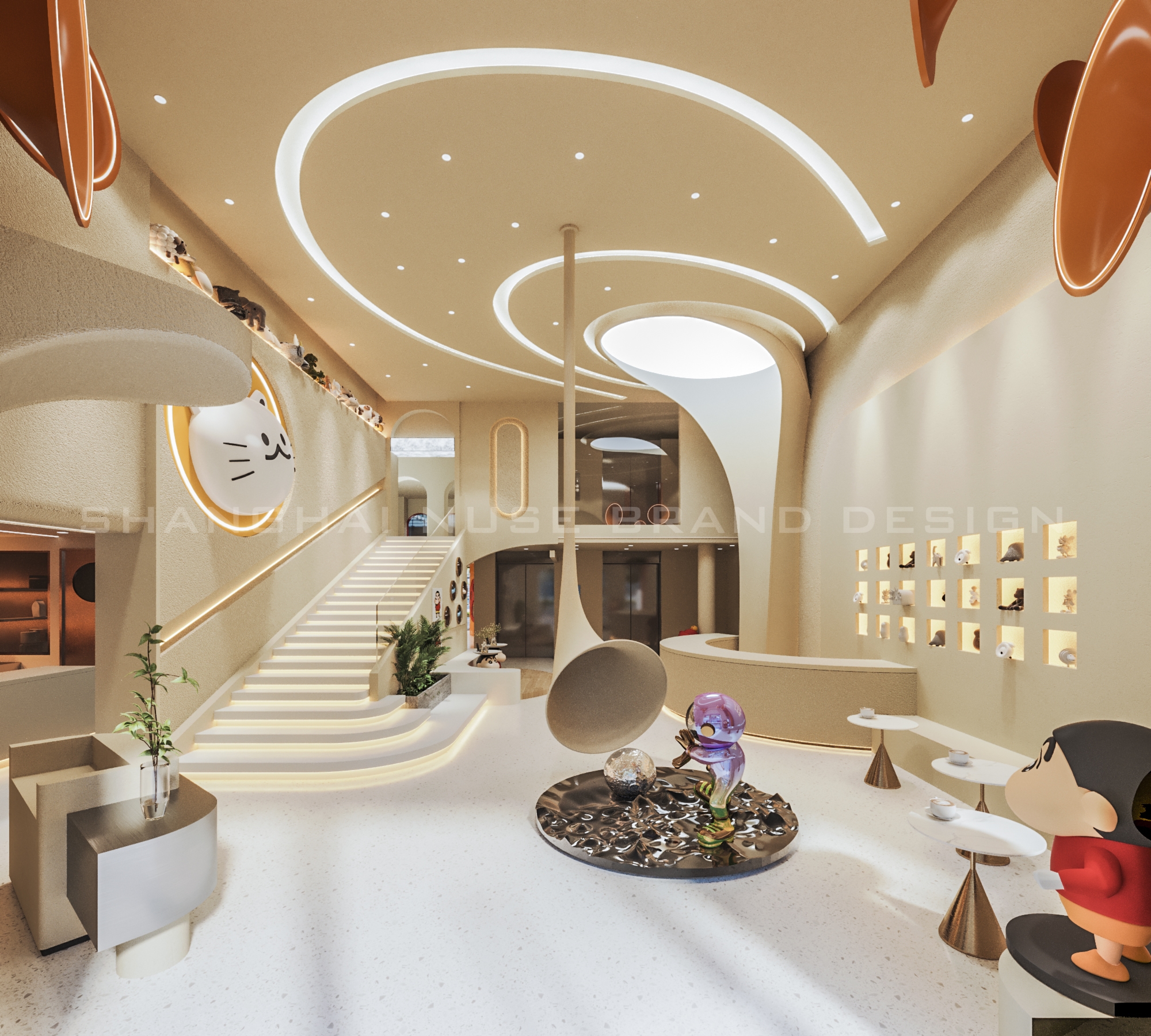 “蜡笔小新 + 桌游”猫咖沉浸式场景设计丨木村空间设计有限公司-22