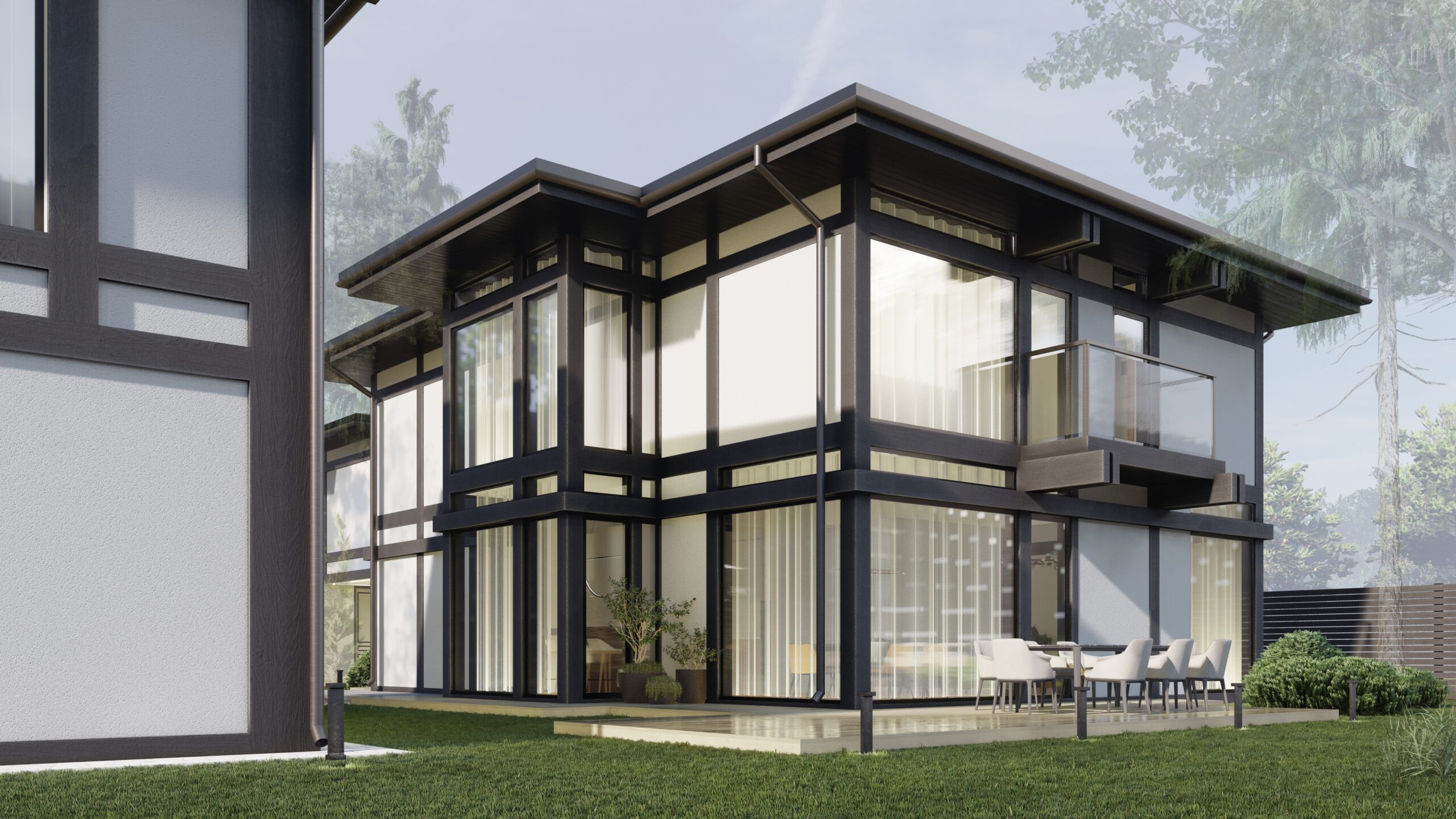 97㎡两层半木结构风格住宅设计丨ARXY工作室-12