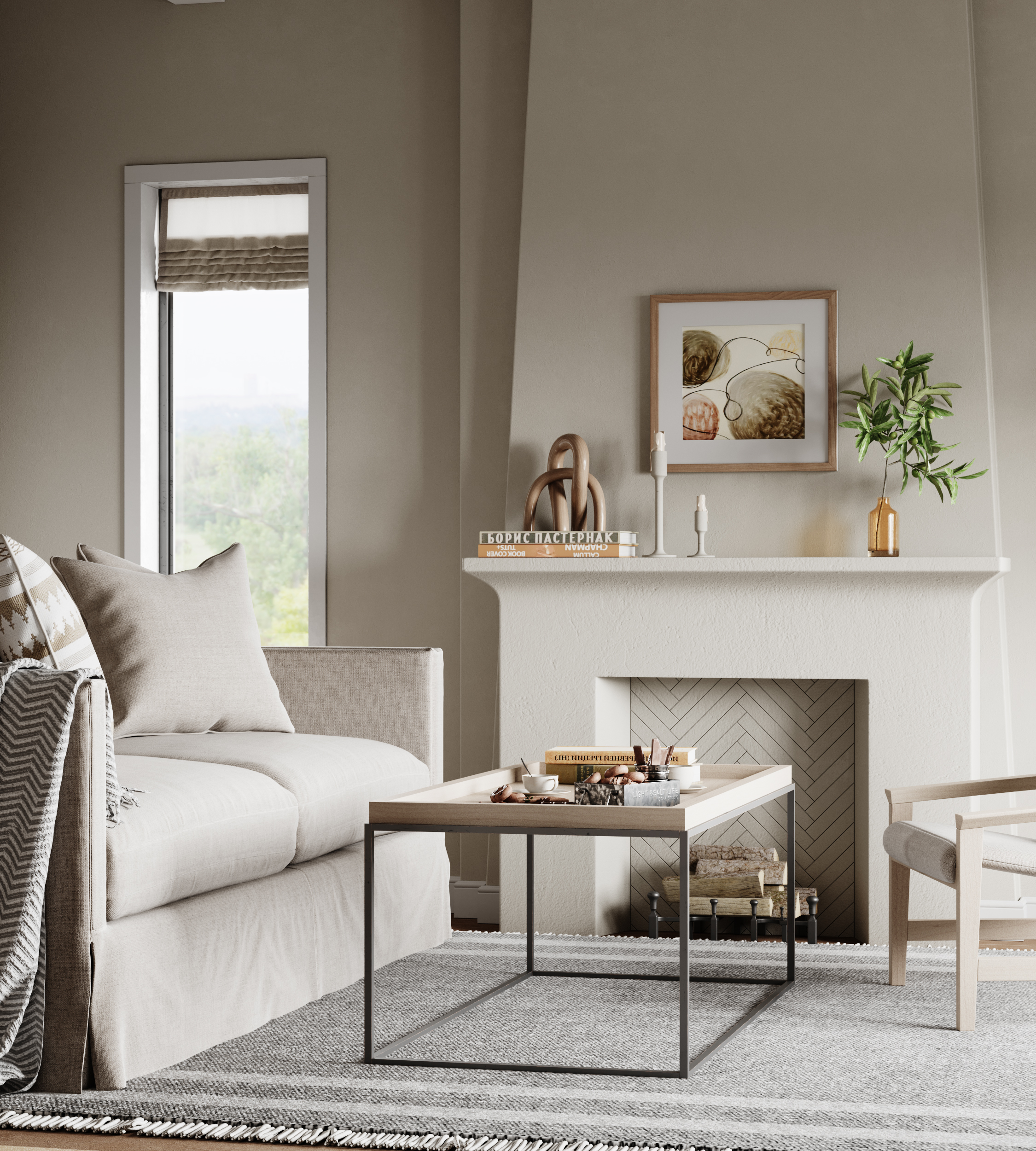 北欧自然风家居设计，温馨简约-1