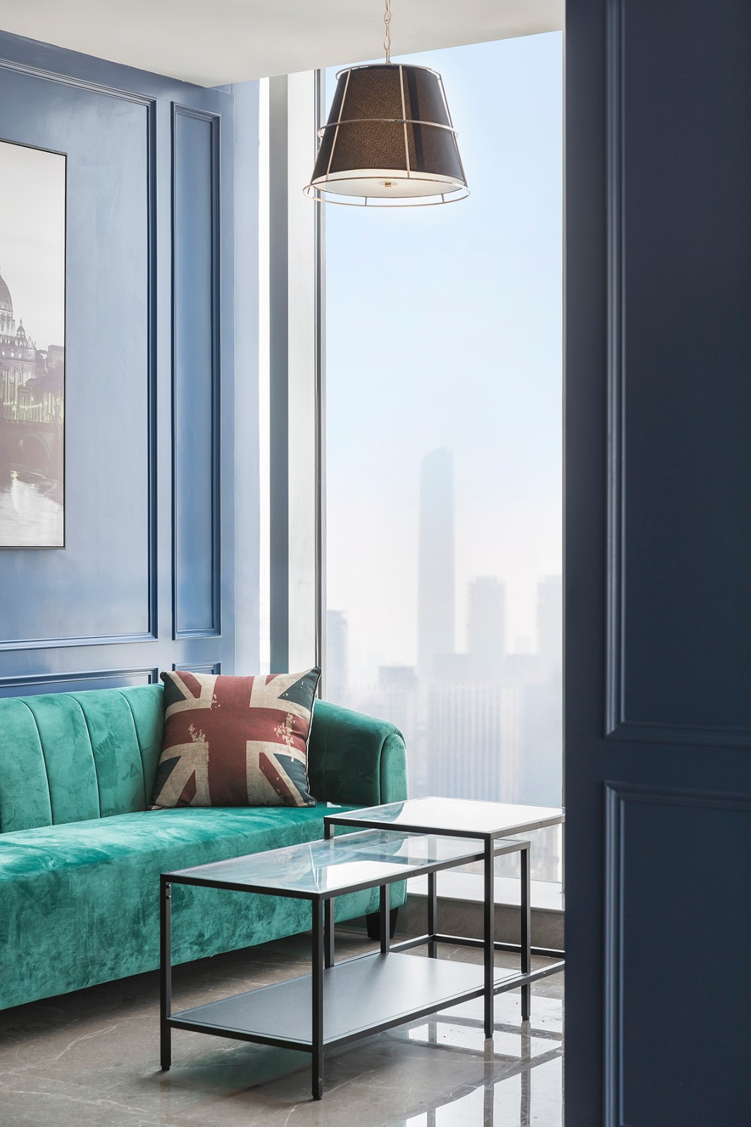 黄铜 复古蓝，营造现代精致空间  太合南方设计-34