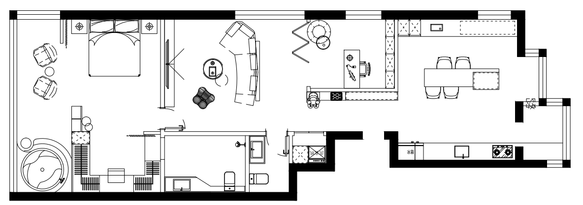 146㎡慵懒法式复古风设计丨中国北京丨红品空间原创设计-8