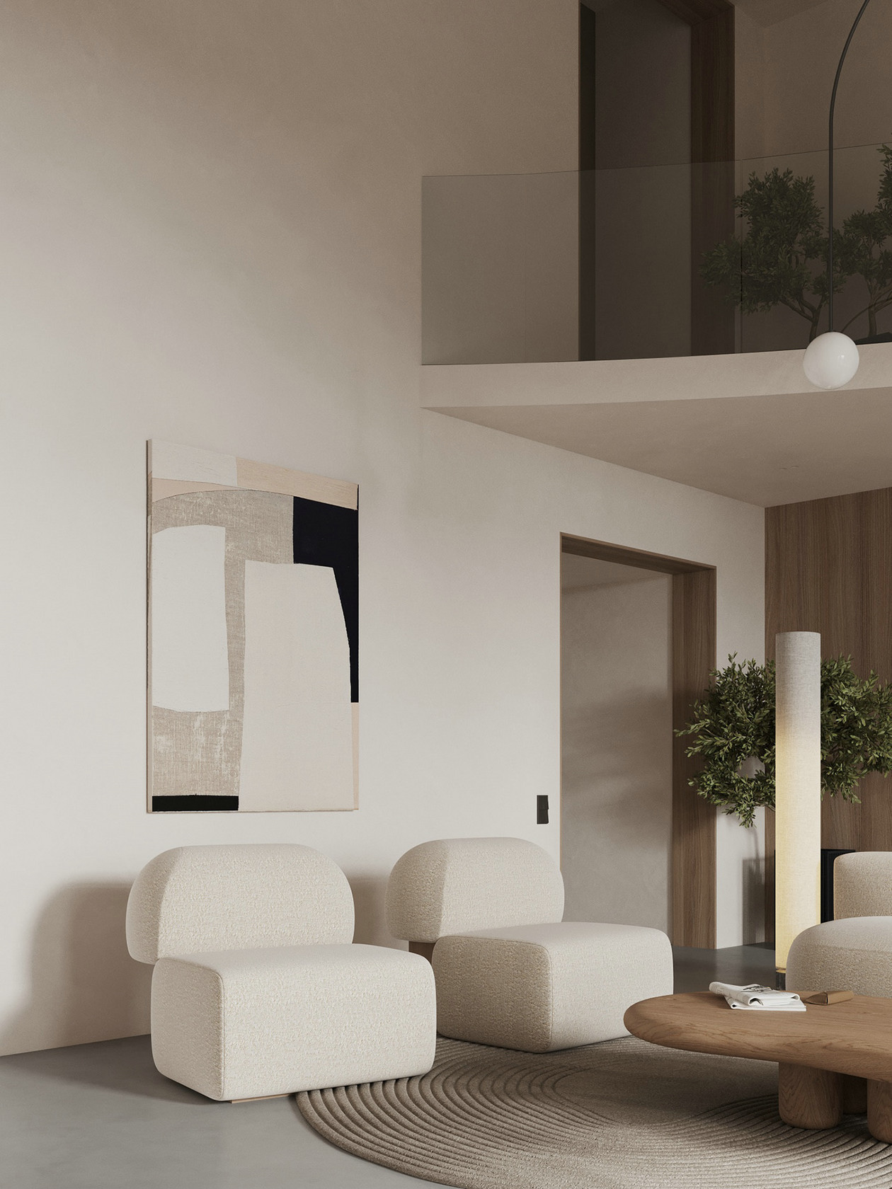 中性色系住宅设计 质感完美掌控，经典自然演绎-2