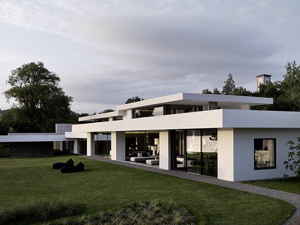 豪华别墅 现代风格Swiss Fine Line無與倫比的海濱別墅-4