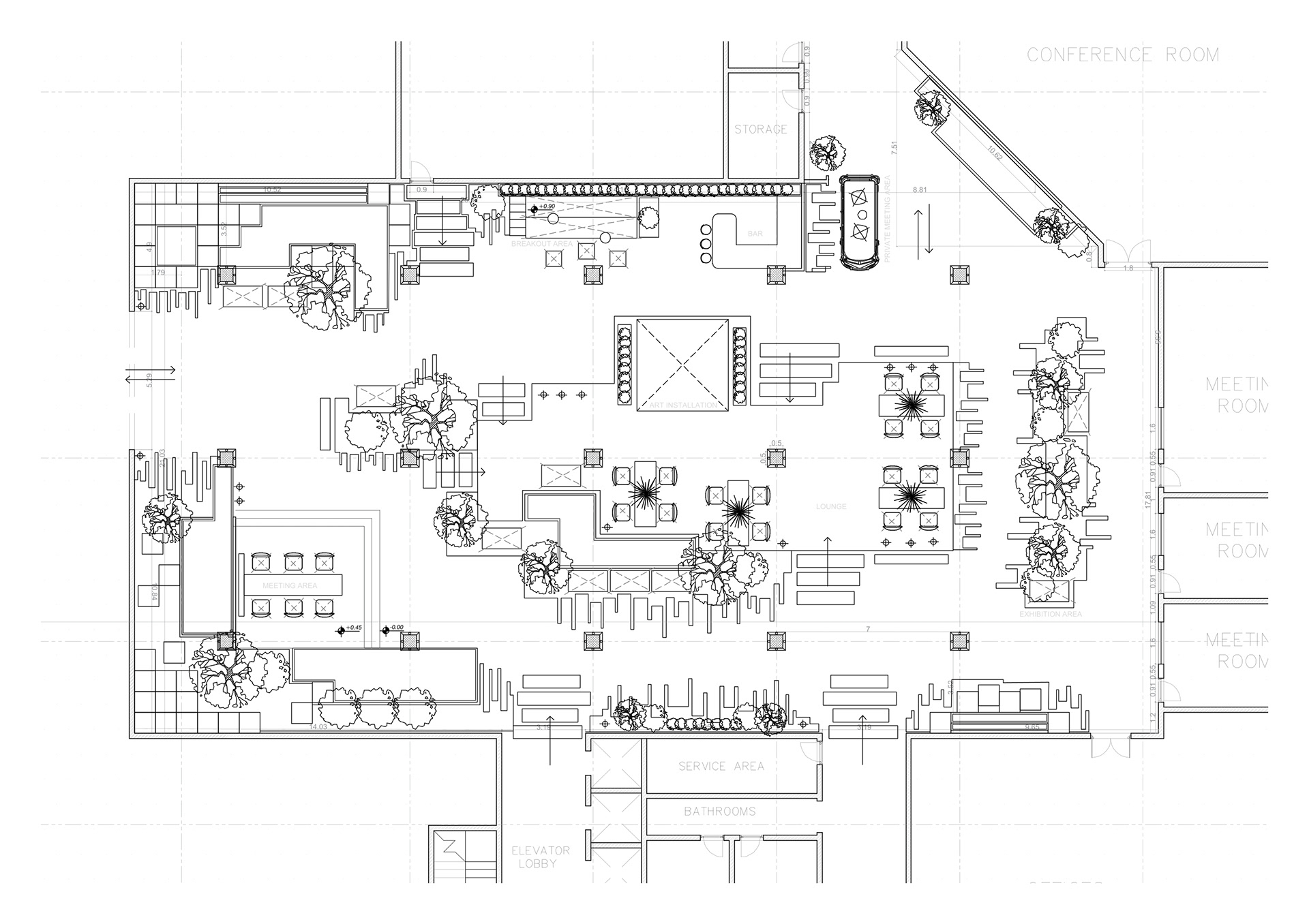 Office atrium landscape & showroom (Cairopolitan)-20