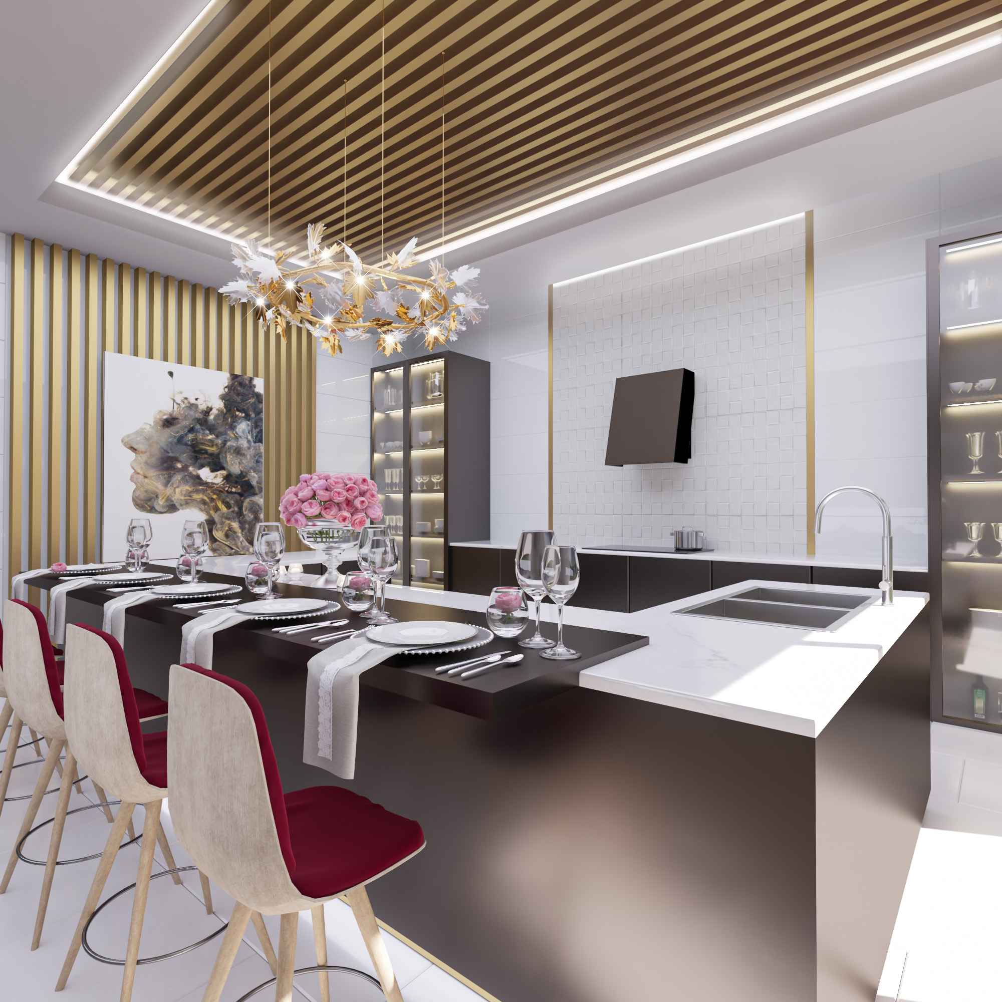 暗厨房设计丨西班牙-9