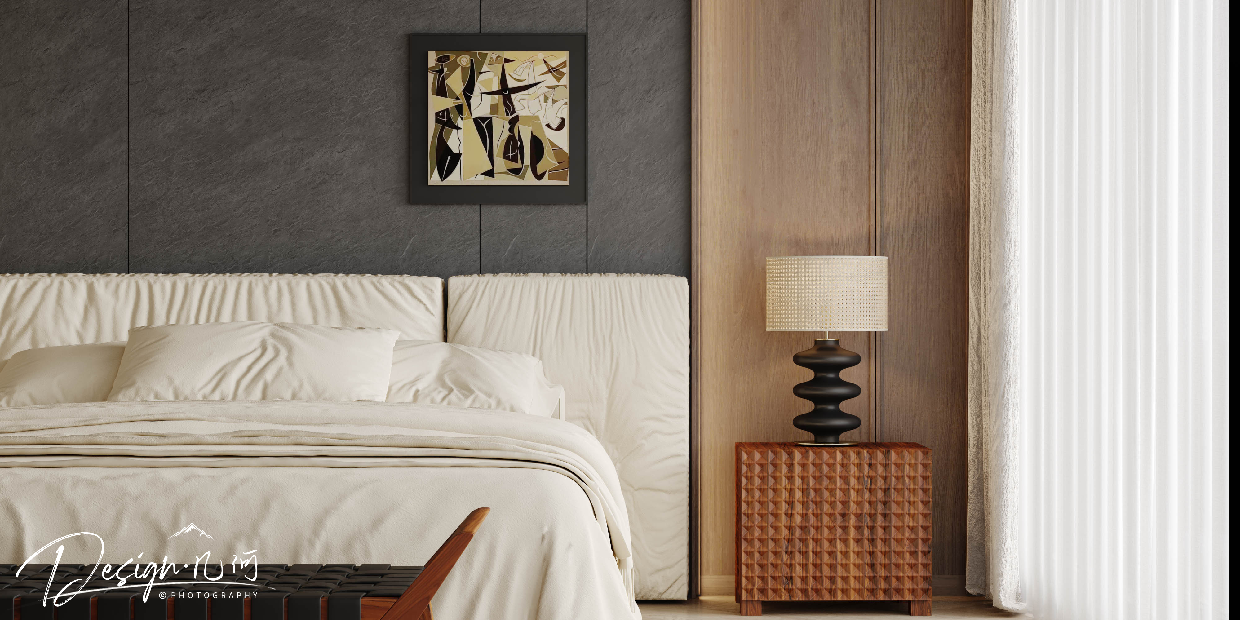 几何空间视觉表现 | 国建红郡中古风客餐厅-27