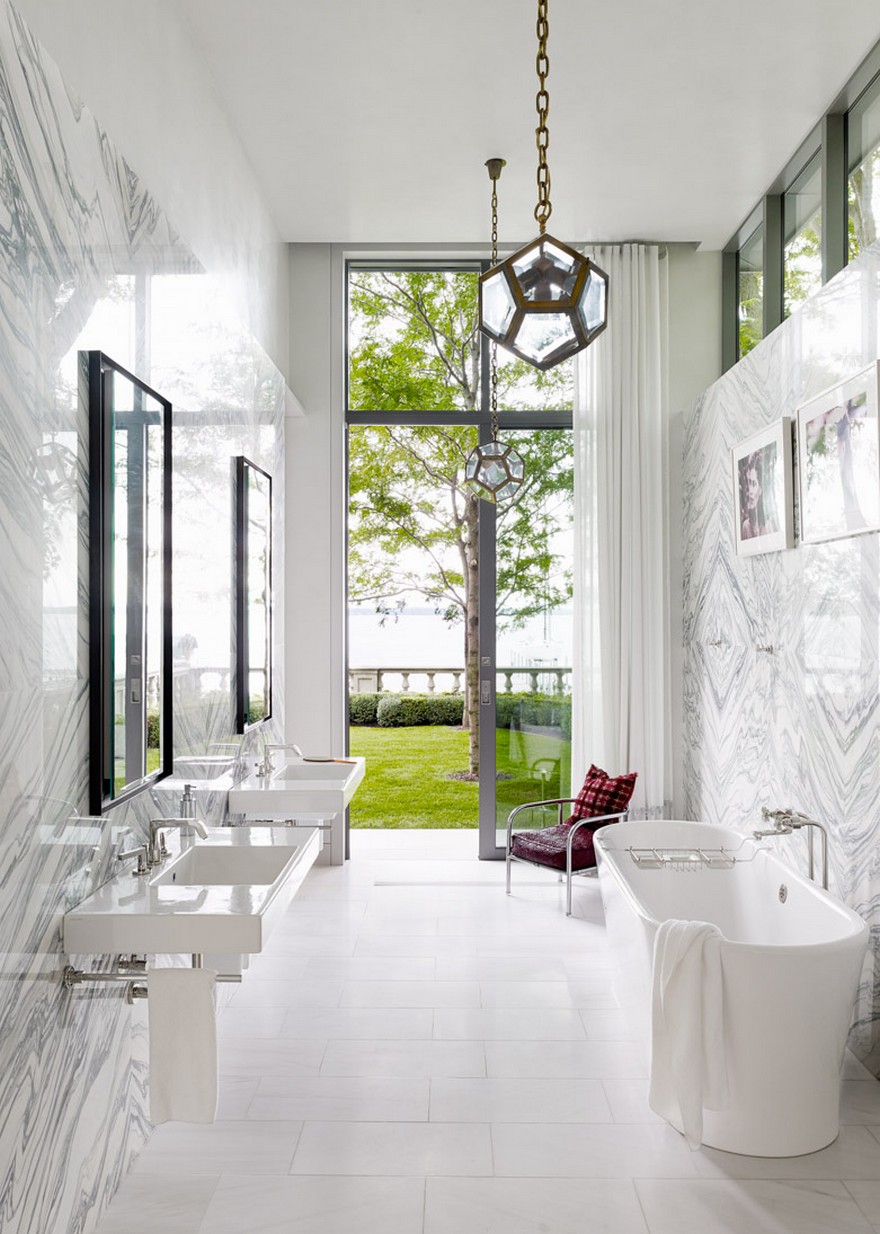 Modern Lakeside House Designed to Provide Unimpeded Views Out Across the Water-28