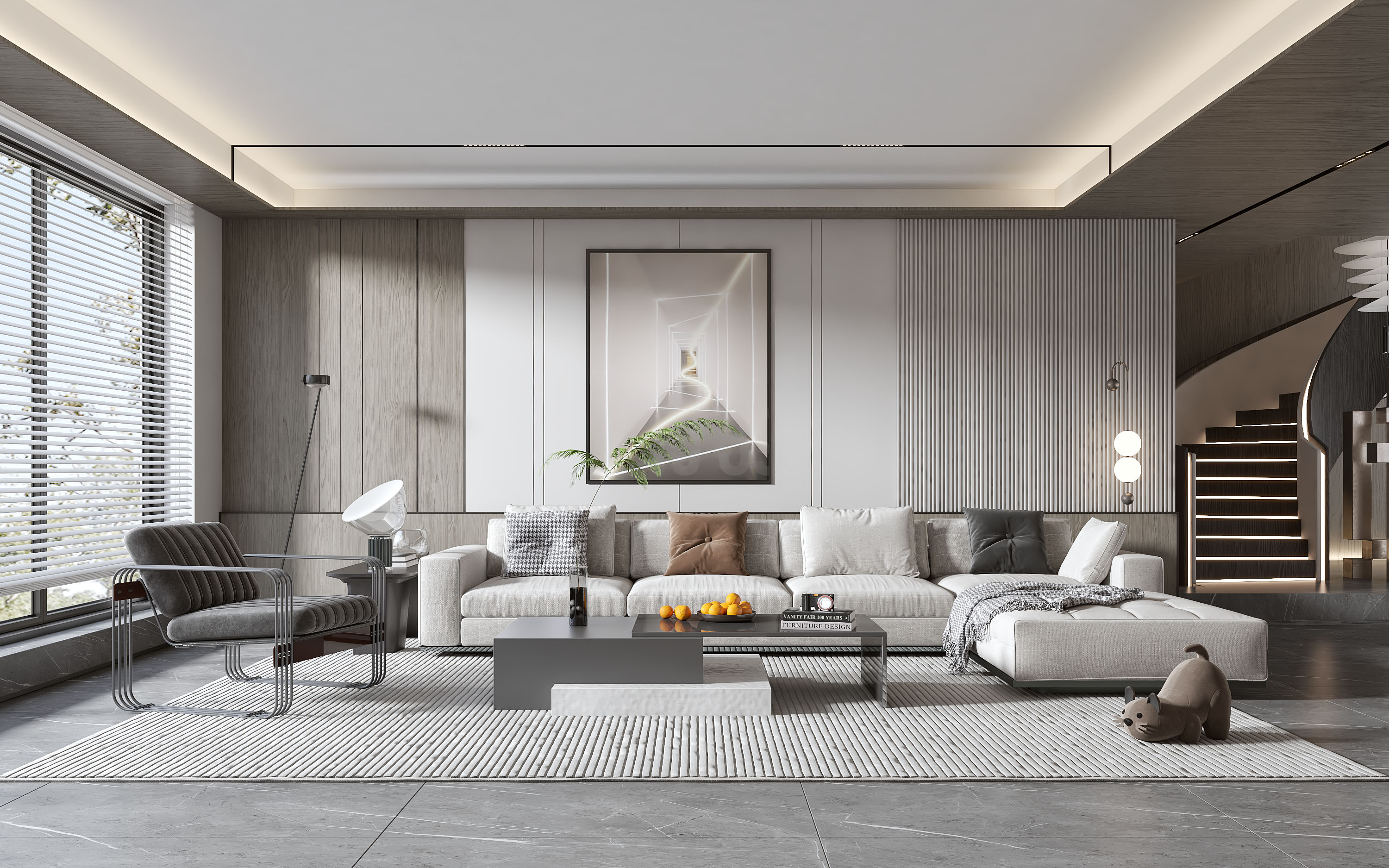 家装客厅不同风格效果图表现-5